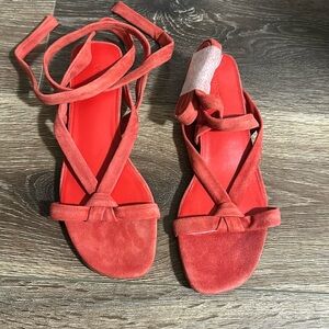 Vince Bonham suede lace up sandals